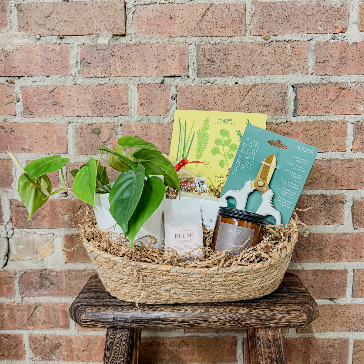 Gift Basket with Plant