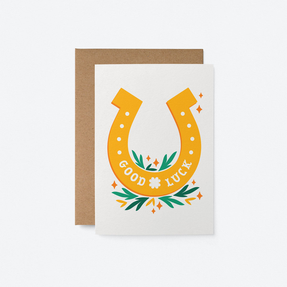 Greeting Card- Good Luck horseshoe