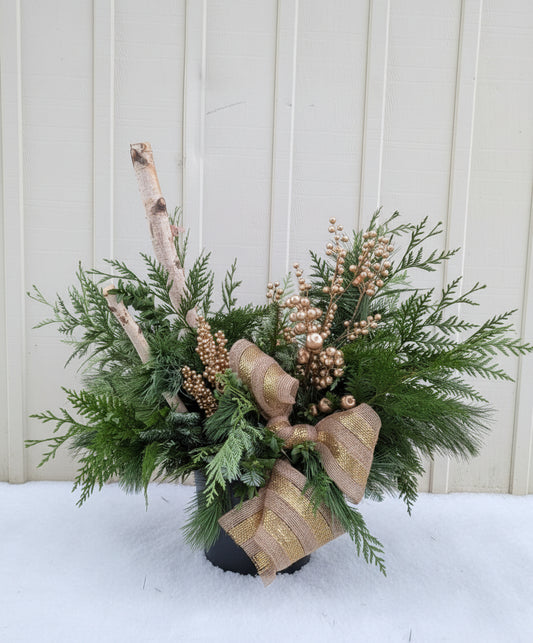 Outdoor Winter Urn